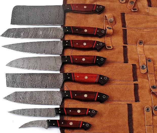 G24RD-Custom Damascus Kitchen Knives