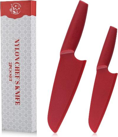 2-Piece Plastic Kitchen Knife for Kids