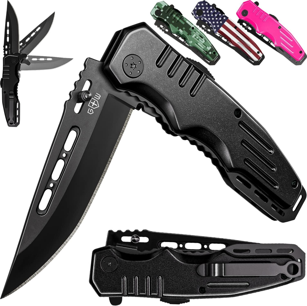 Grand Way Military Style Spring Assisted Knife