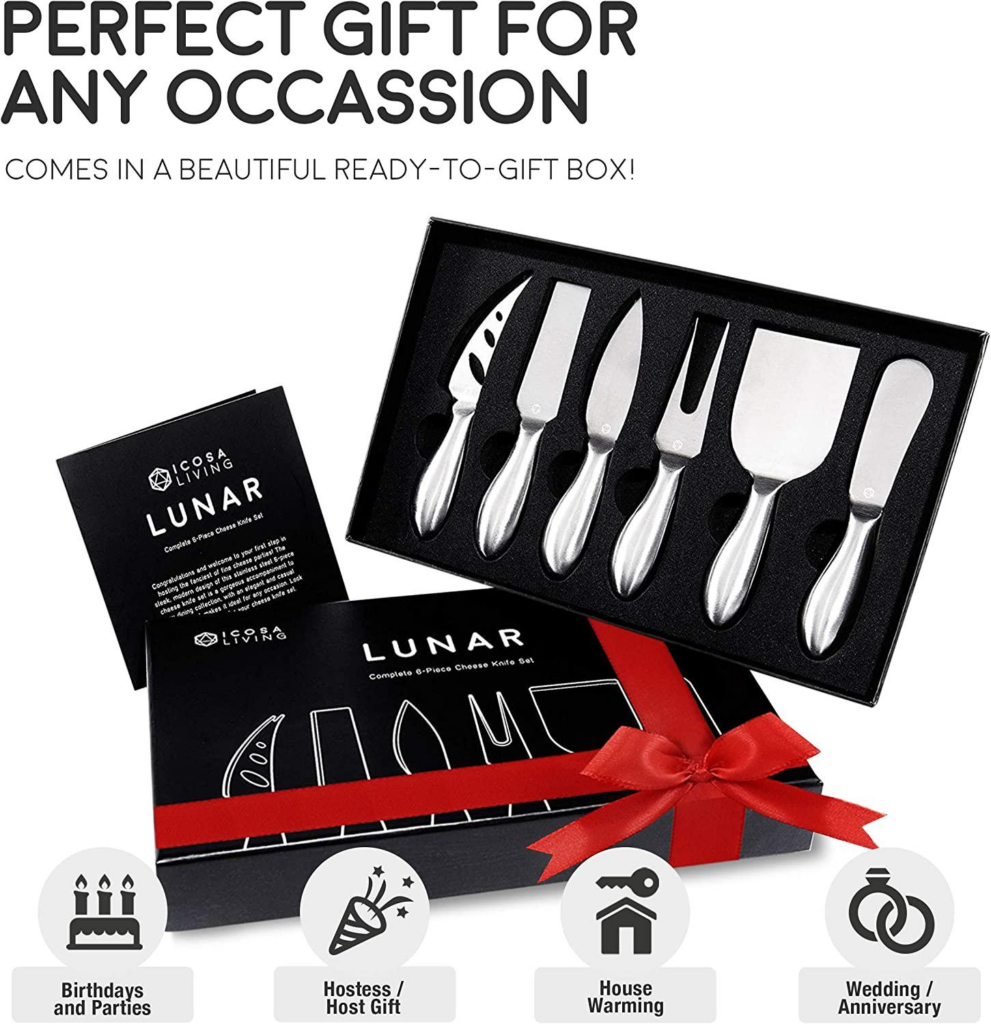 Living Stainless Steel Cheese Knife Set